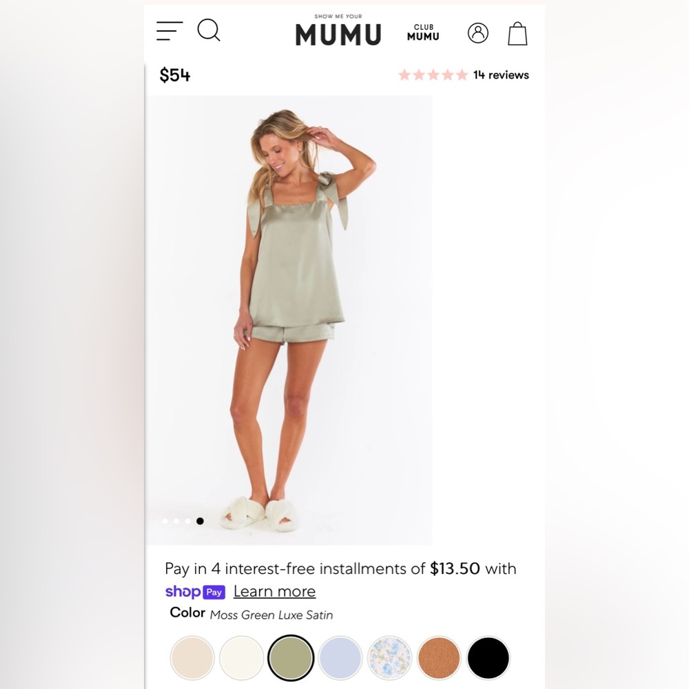 Show Me Your Mumu Pajamas (full set)